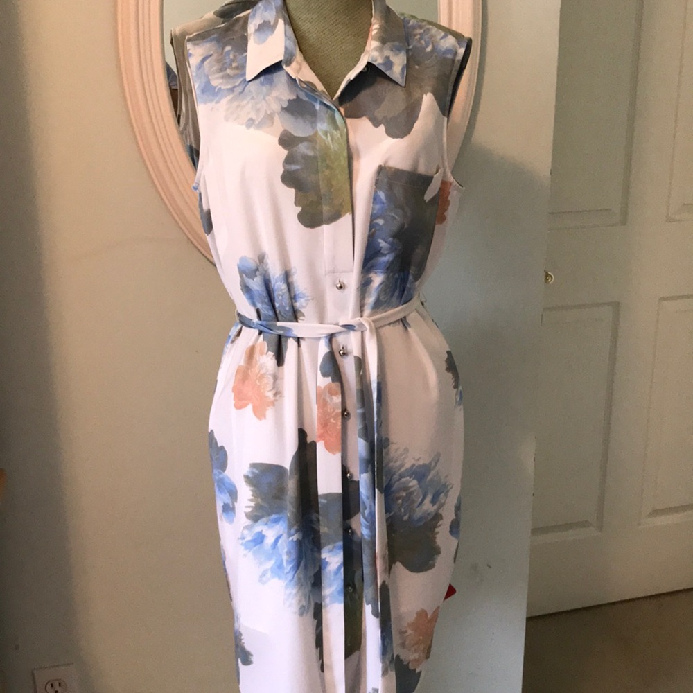 Calvin Klein collar shirt dress